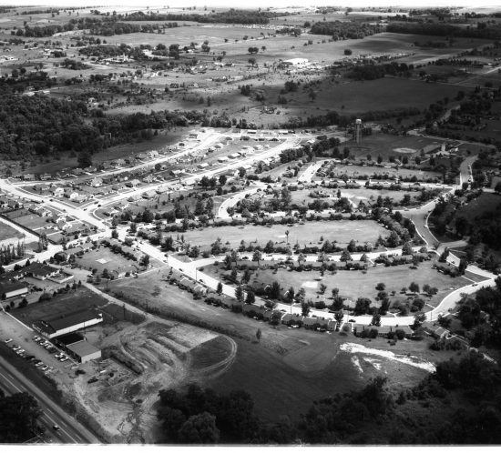 Pittsfied Village Aerial View 1956